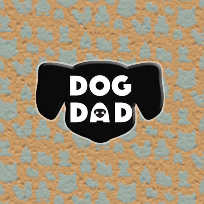 Dog Dad Acrylic Pin