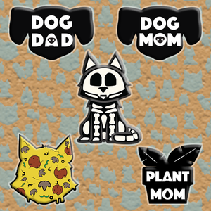 Dog Dad Acrylic Pin