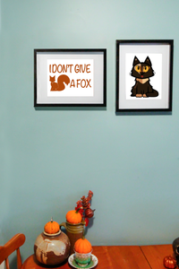 I Don't Give A Fox Print