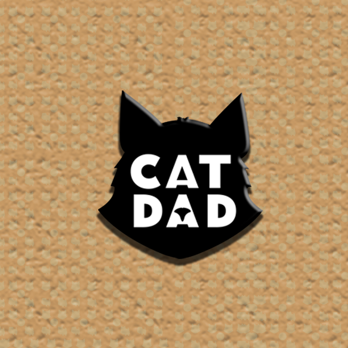 Cat Dad Enamel Pin