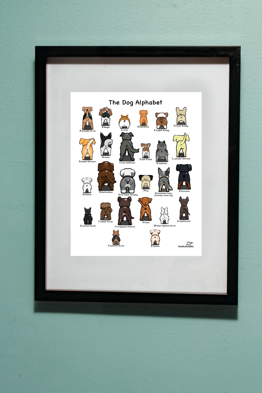 Dog Alphabet Print Version 2