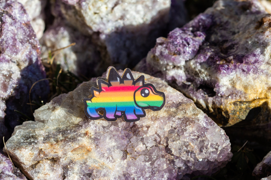 Stey-Gay-Osaurus Wooden Pin