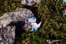 Load image into Gallery viewer, Tran-Nosaurus Wooden Pin