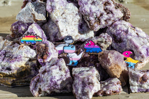 Tran-Nosaurus Wooden Pin